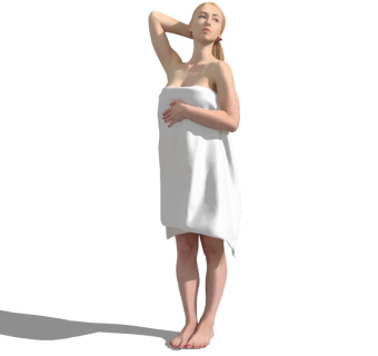 浴室精细人物模型 (1)